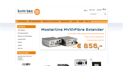 Desktop Screenshot of kvm-tec-shop.com